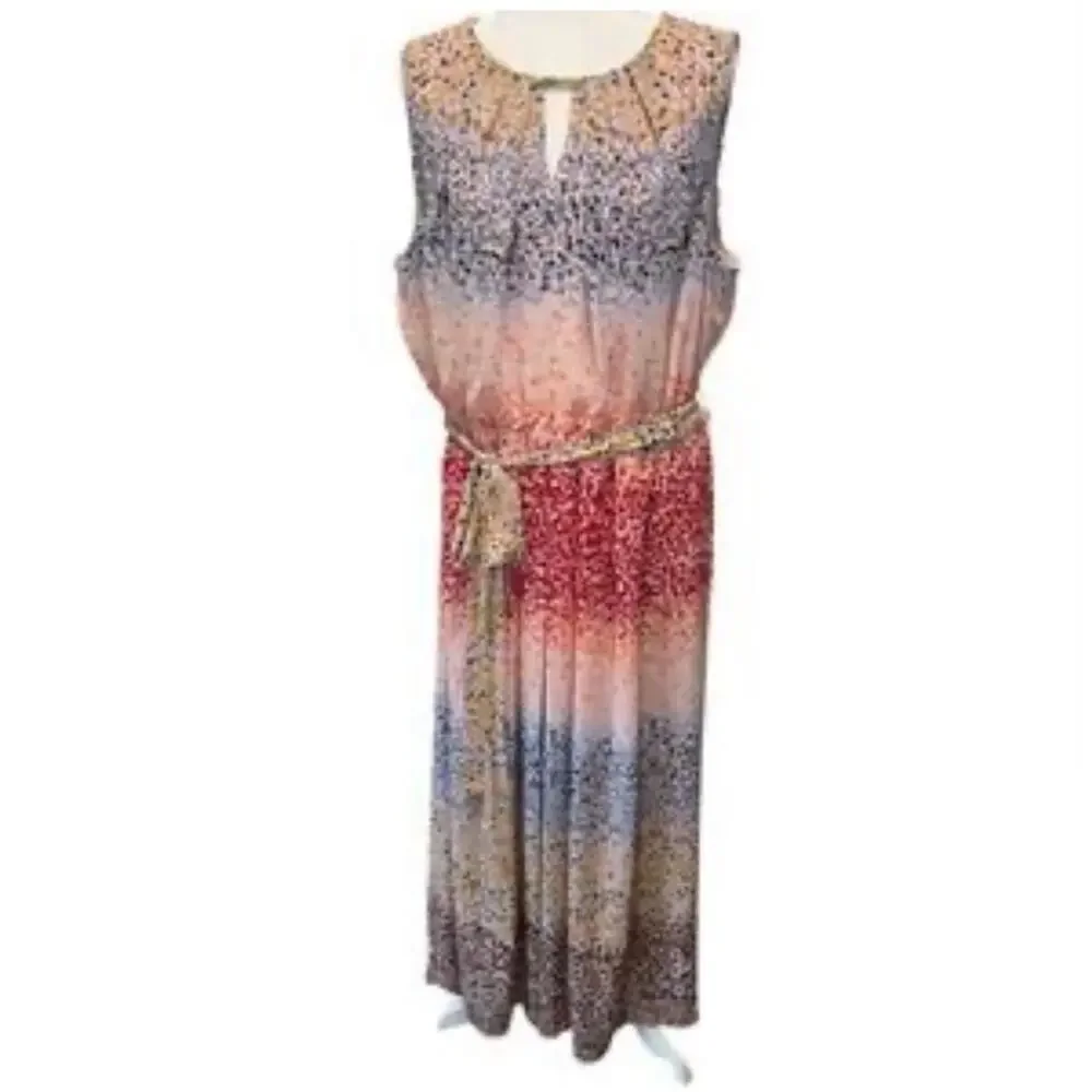 Lane Bryant Elegant Multicolor Gradient Maxi Dress